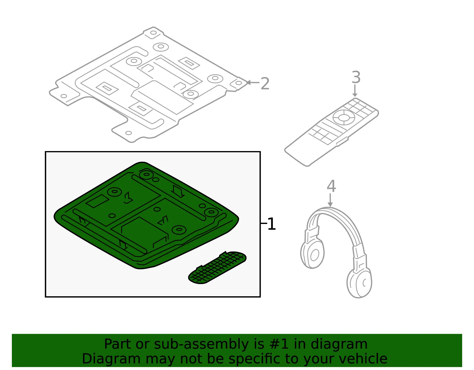 Monitor - Kia (96565-1U500J7) - view 2
