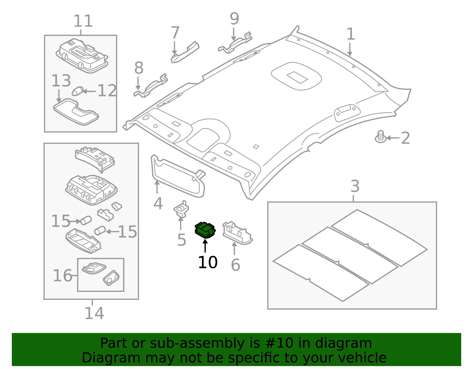Microphone - Kia (96575-1U010UP) - view 2