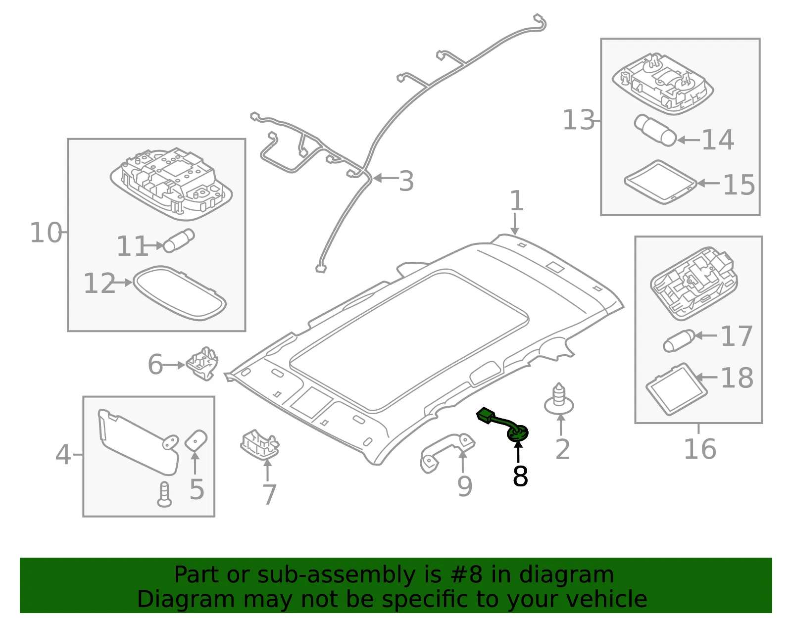 Microphone - Kia (96575-1UAA0H9) - view 2