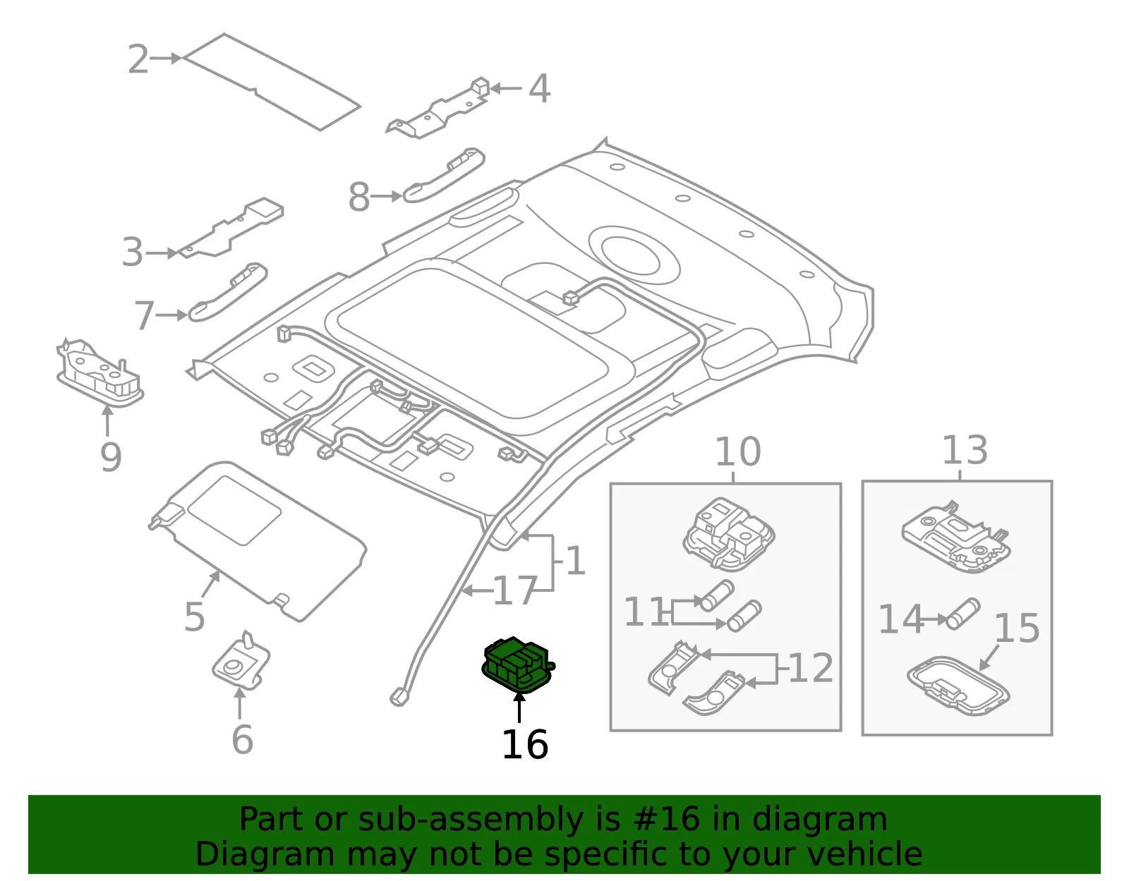 Microphone - Kia (96575-3Q500HCS) - view 2