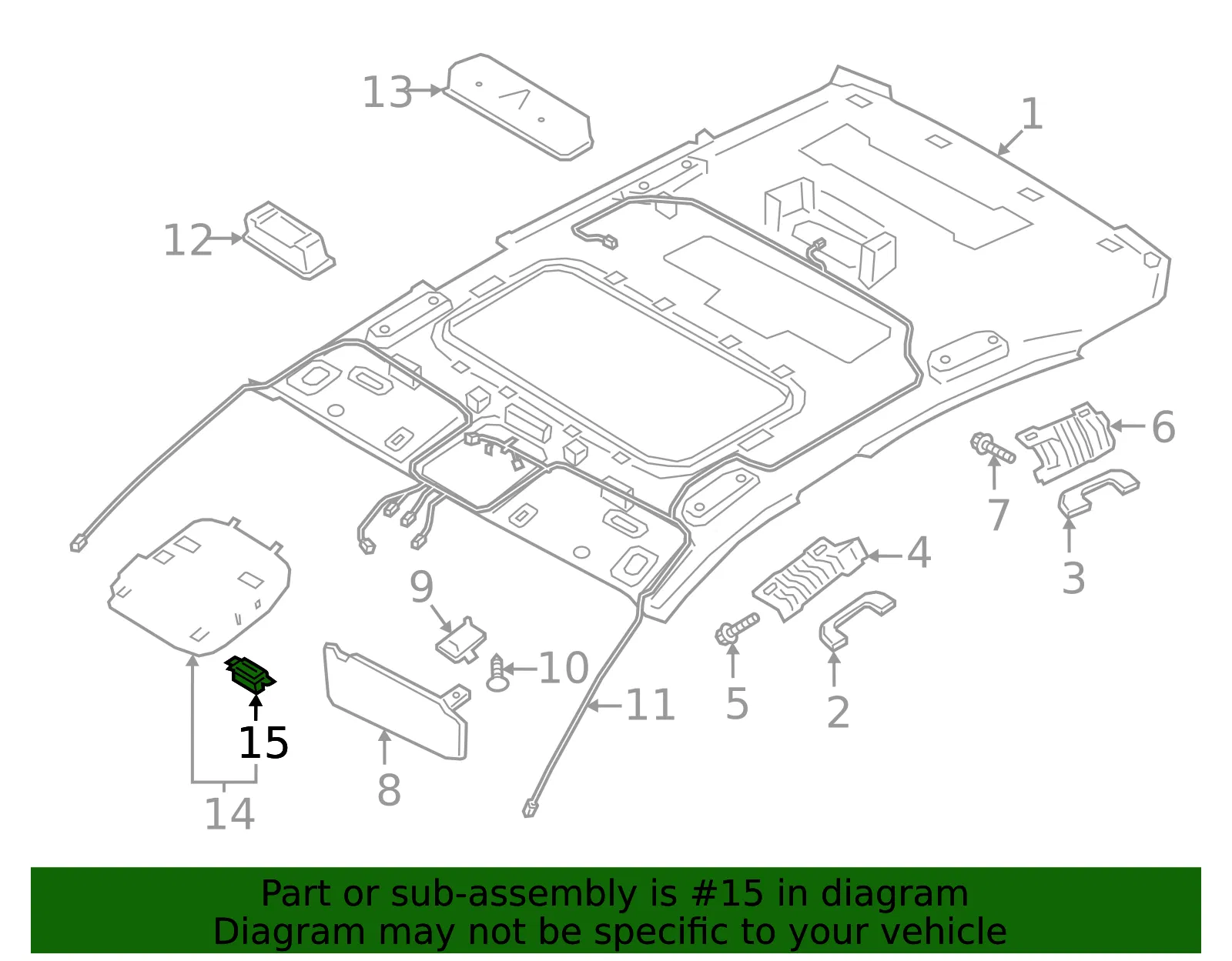 Microphone - Passenger Side (RH) - Kia (96576-J6000) - view 2