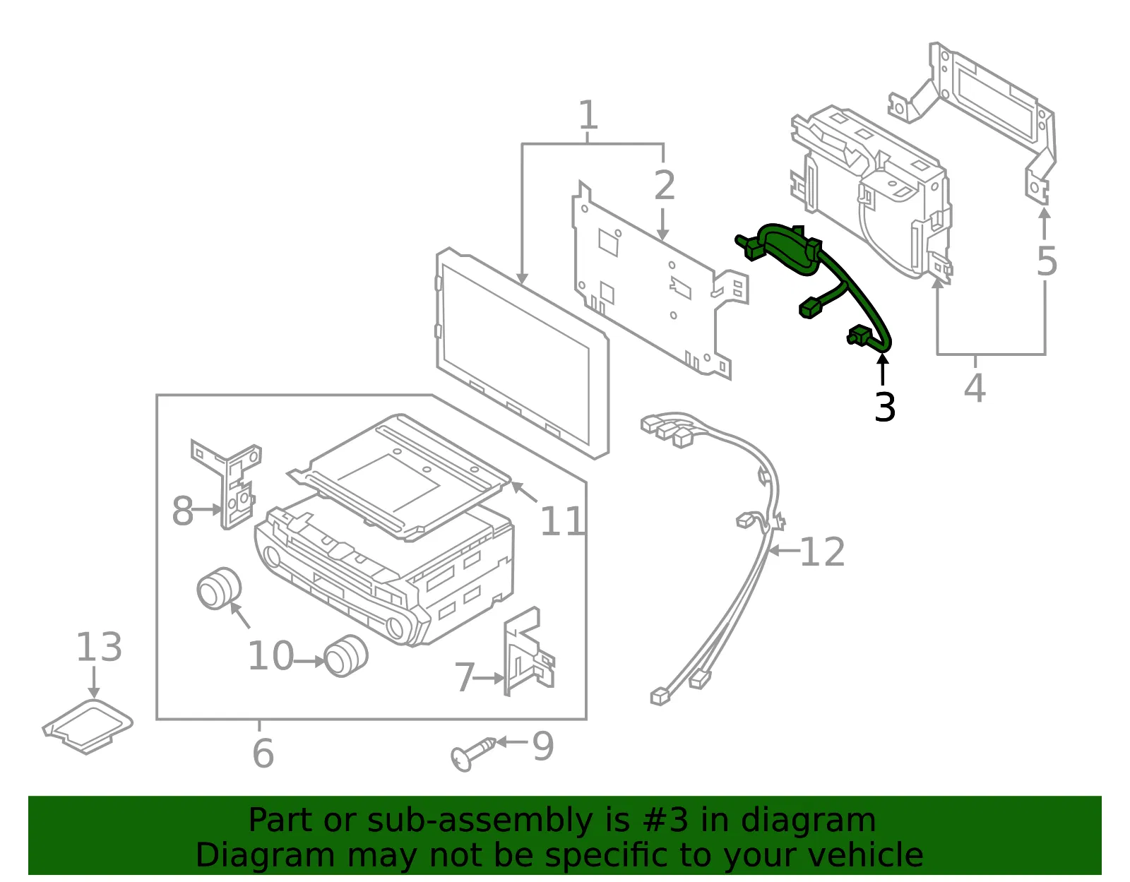 Wire Harness - Kia (96591-3TAA0) - view 2