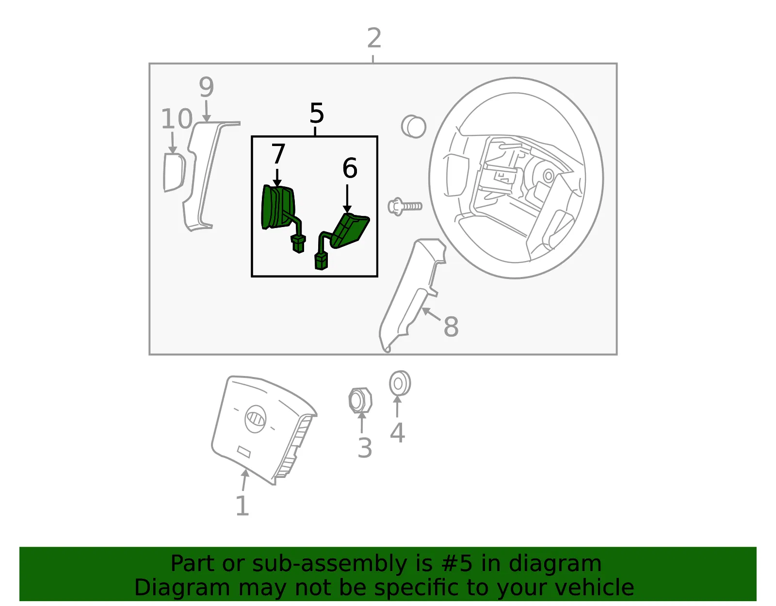 Switch Assembly - Kia (96700-3E360) - view 2