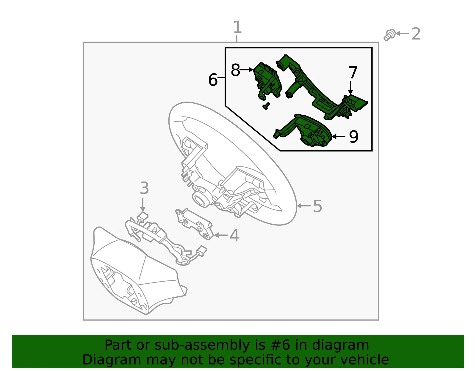 Switch Assembly - Kia (96700-D4610) - view 2