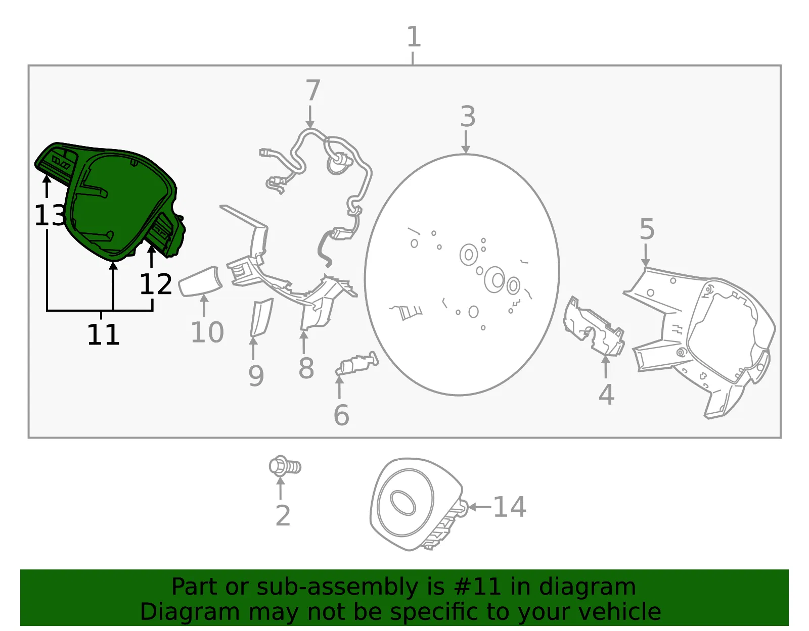 Switch Assembly - Kia (96700-S9360SA1) - view 2