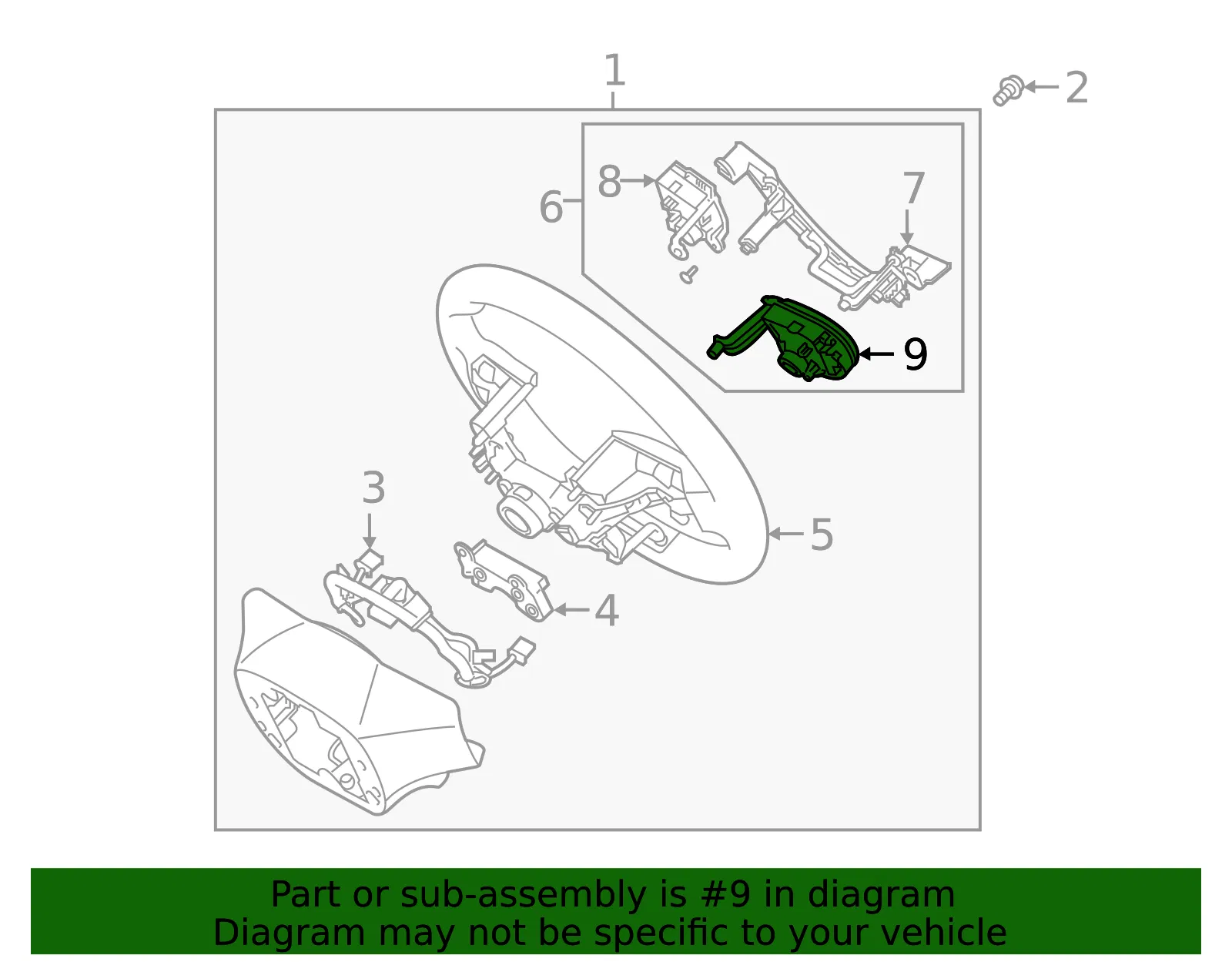 Set/Resume Switch - Kia (96710-D4630) - view 2