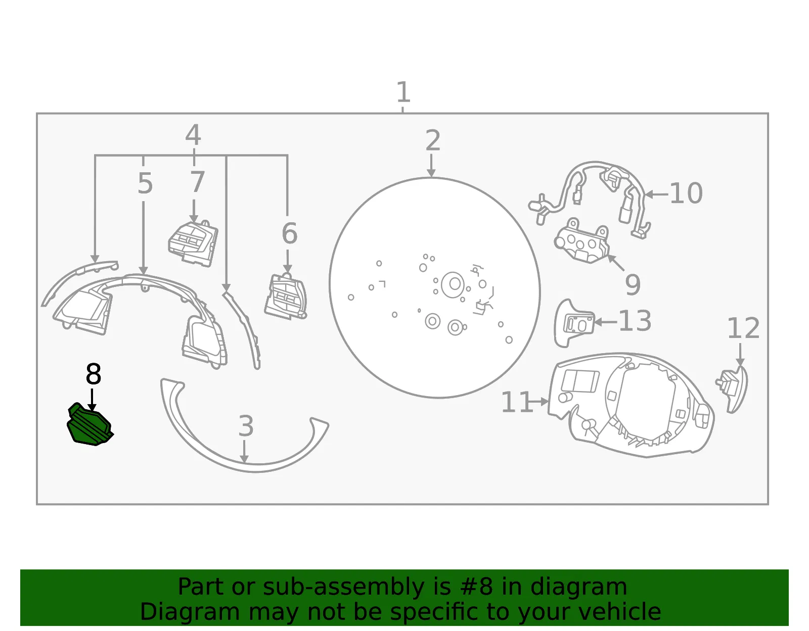 Control Switch - Kia (96711-CV000) - view 2