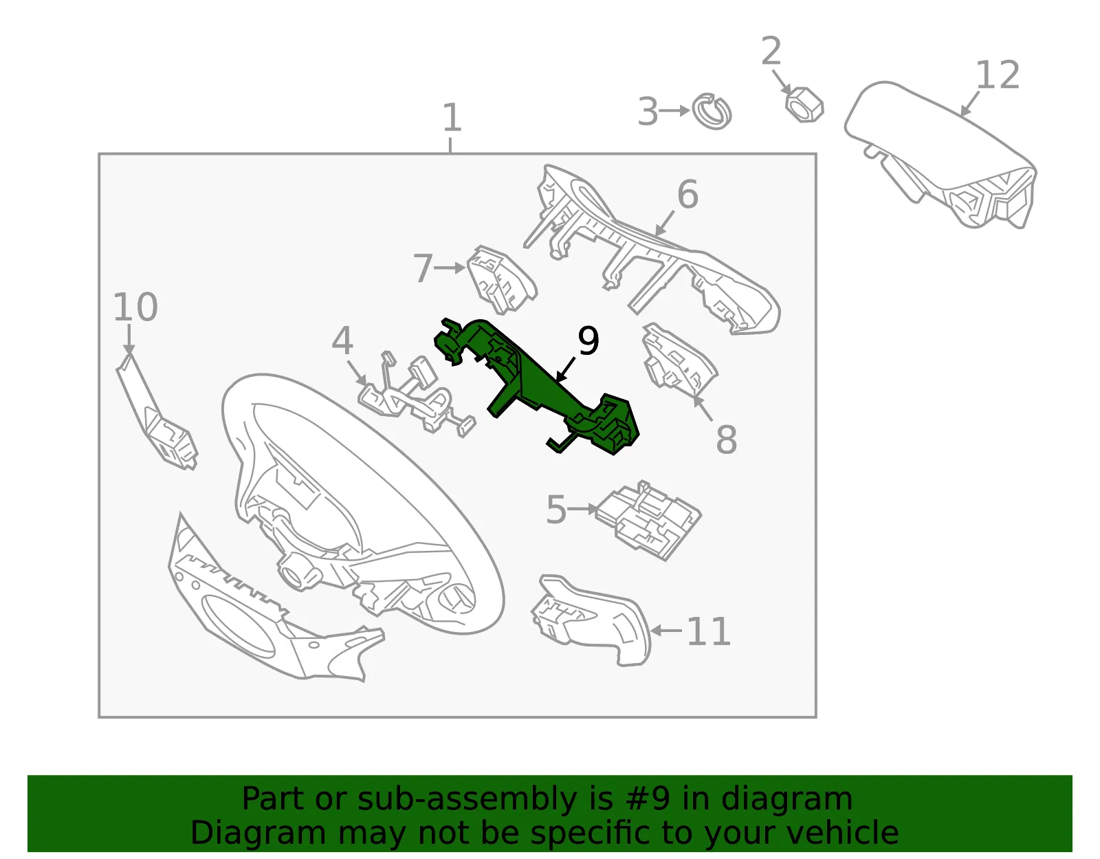 Control Switch - Kia (96720-2T200CA) - view 2