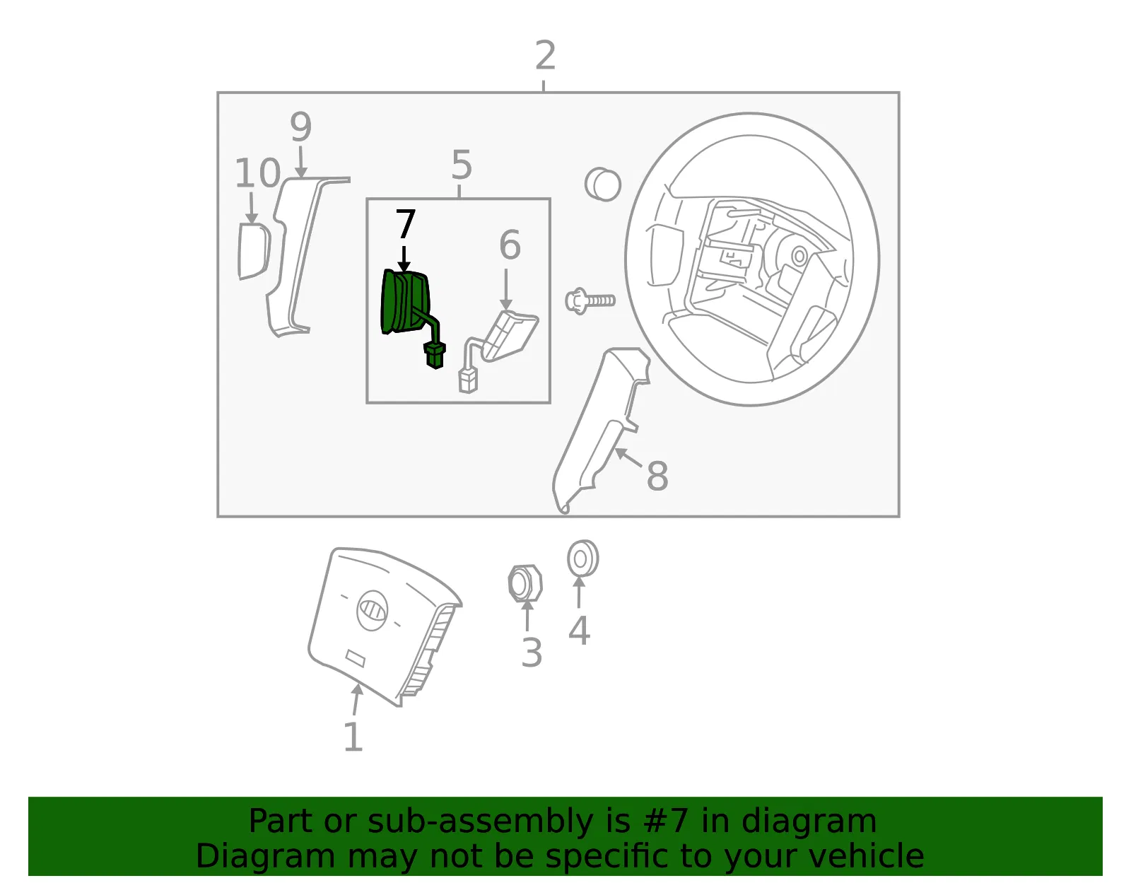Audio Switch - Kia (96720-3E200) - view 2