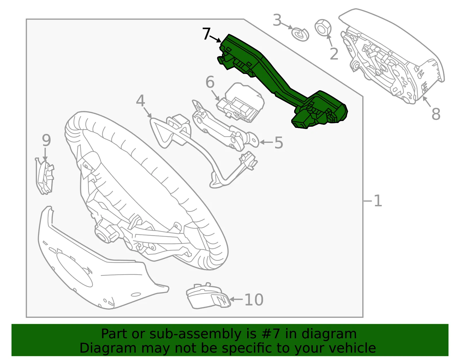Switch Assembly - Kia (96720-3T190KCA) - view 2