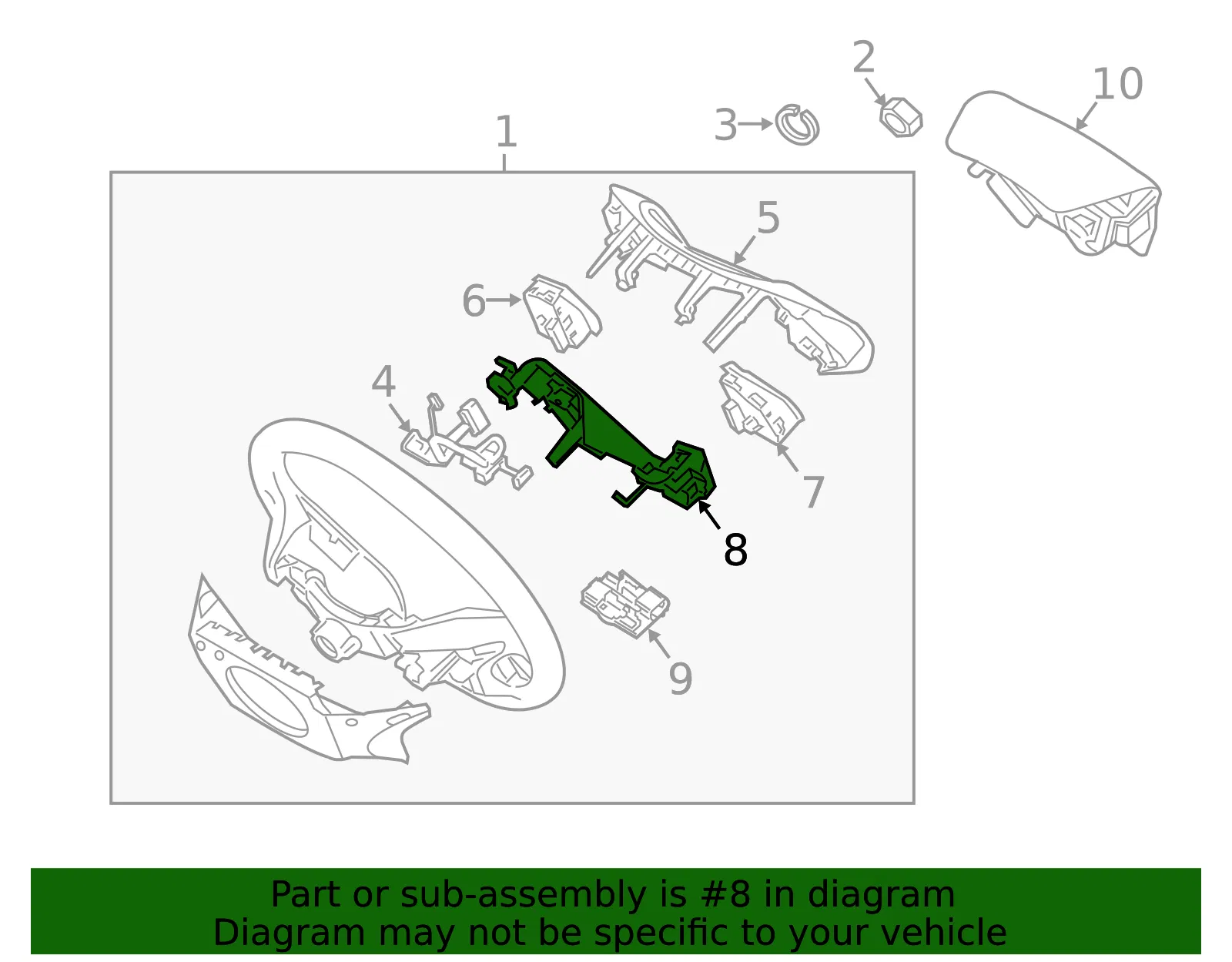 Control Switch - Kia (96720-4U120) - view 2