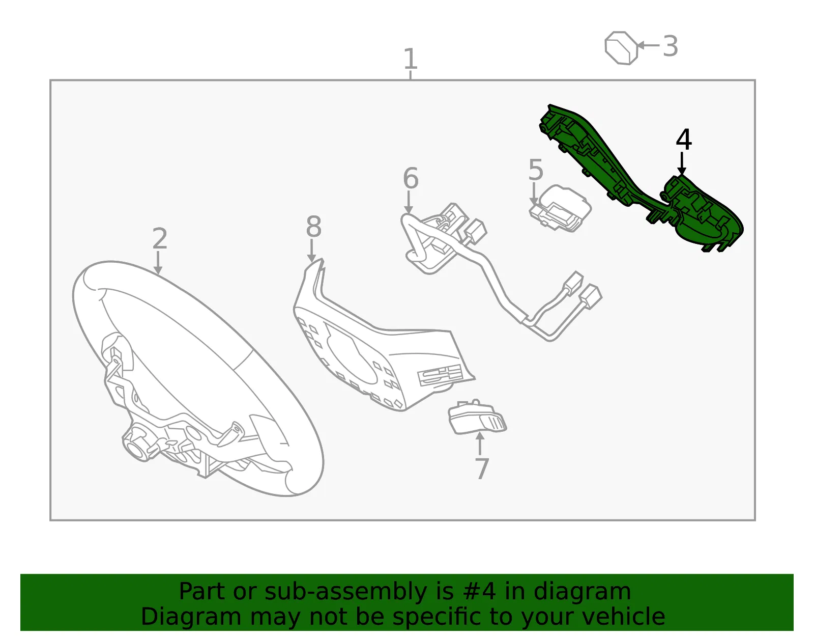 Multi Switch - Kia (96720-A7050AHV) - view 2