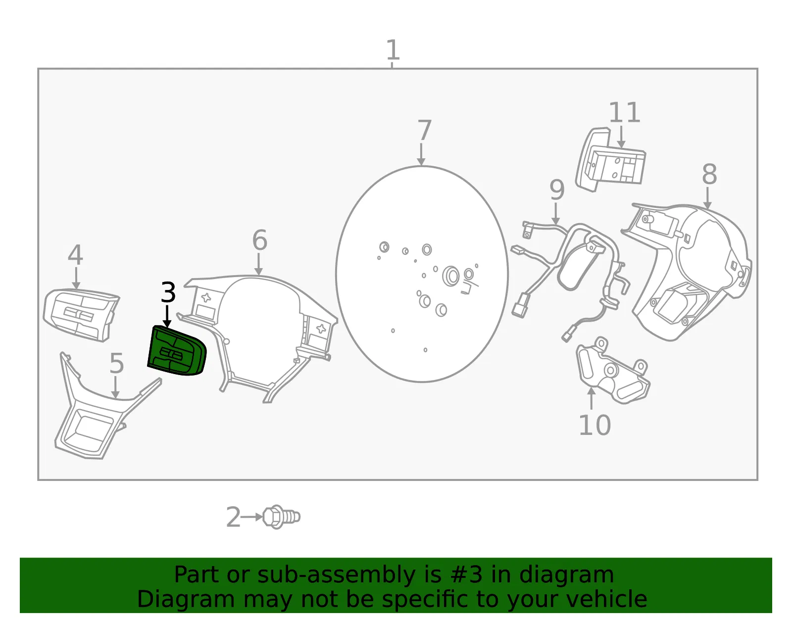 Multi Switch - Kia (96720-P1170) - view 2