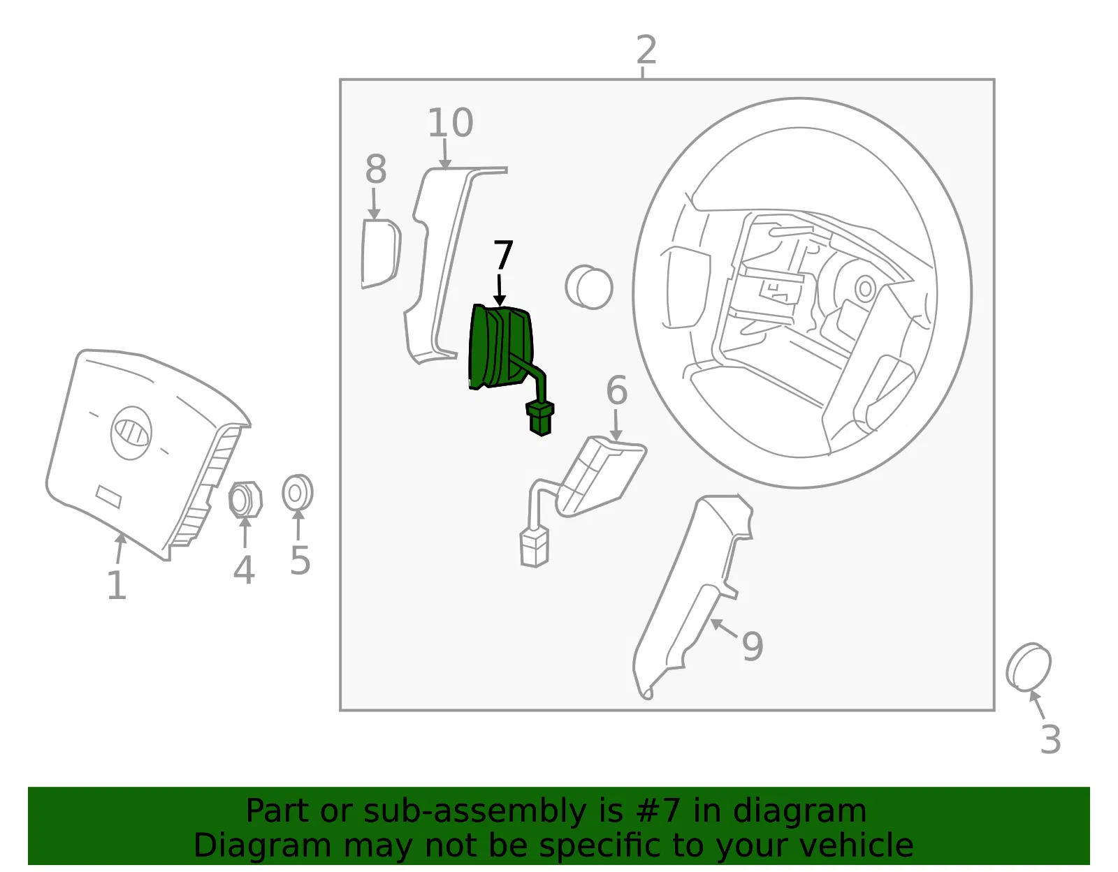 Set/Resume Switch - Kia (96730-3E320) - view 2