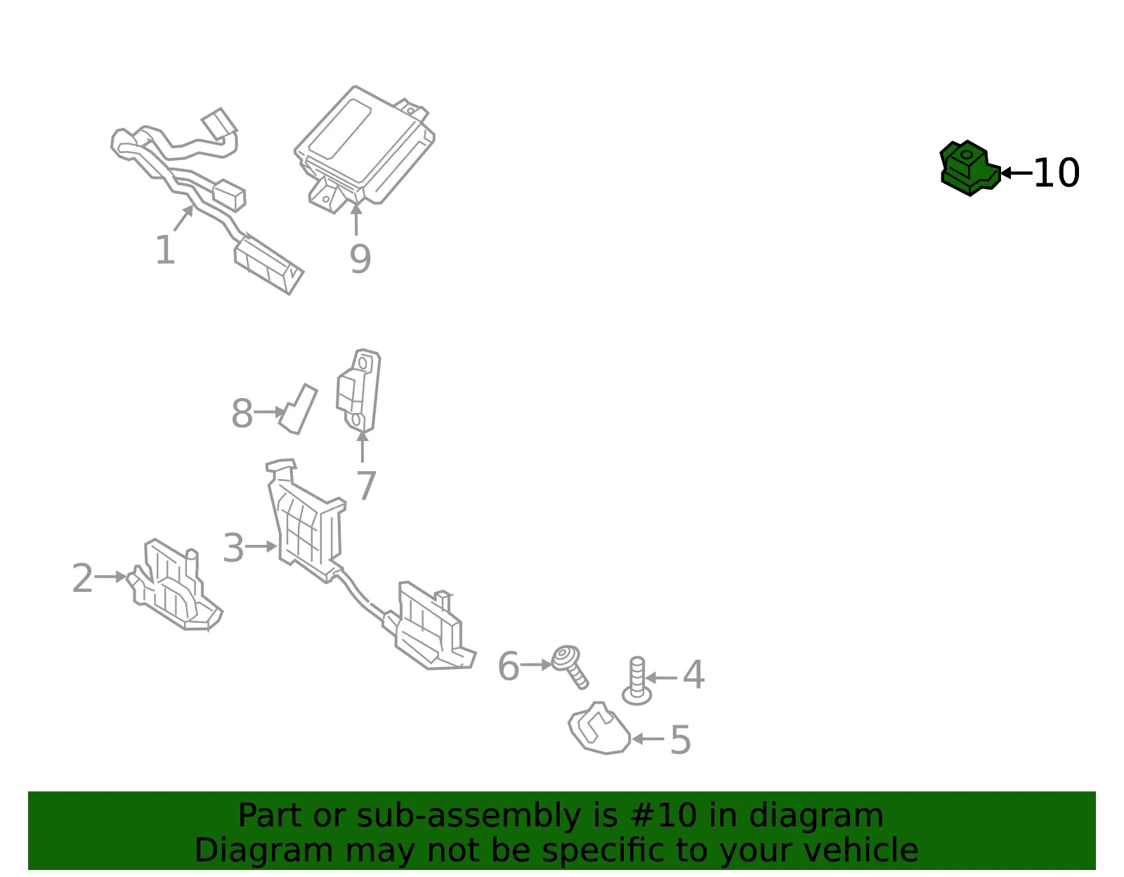 Switch Assembly - Kia (96740-A9100WK) - view 2
