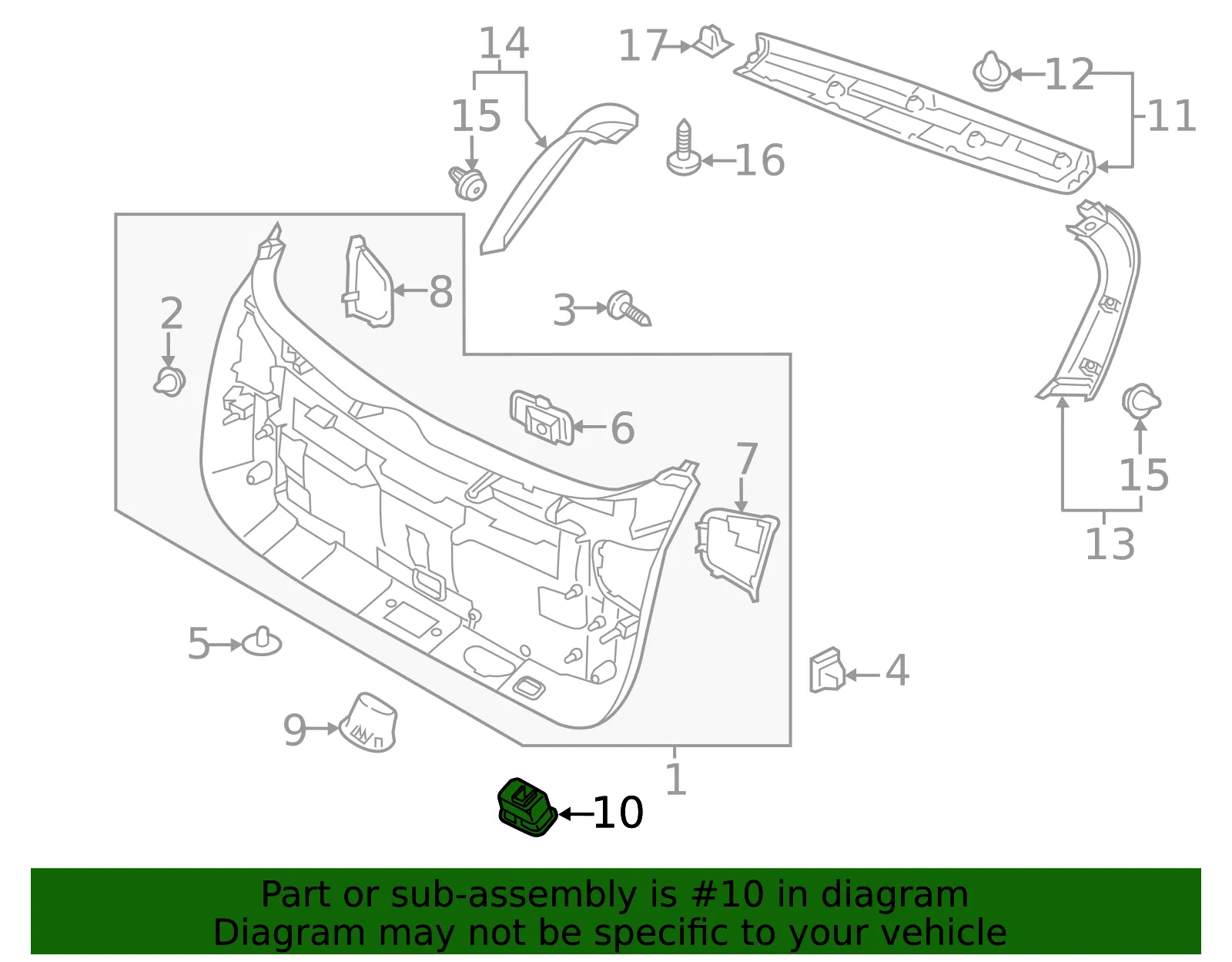 Switch Assembly - Kia (96740-A9100) - view 2