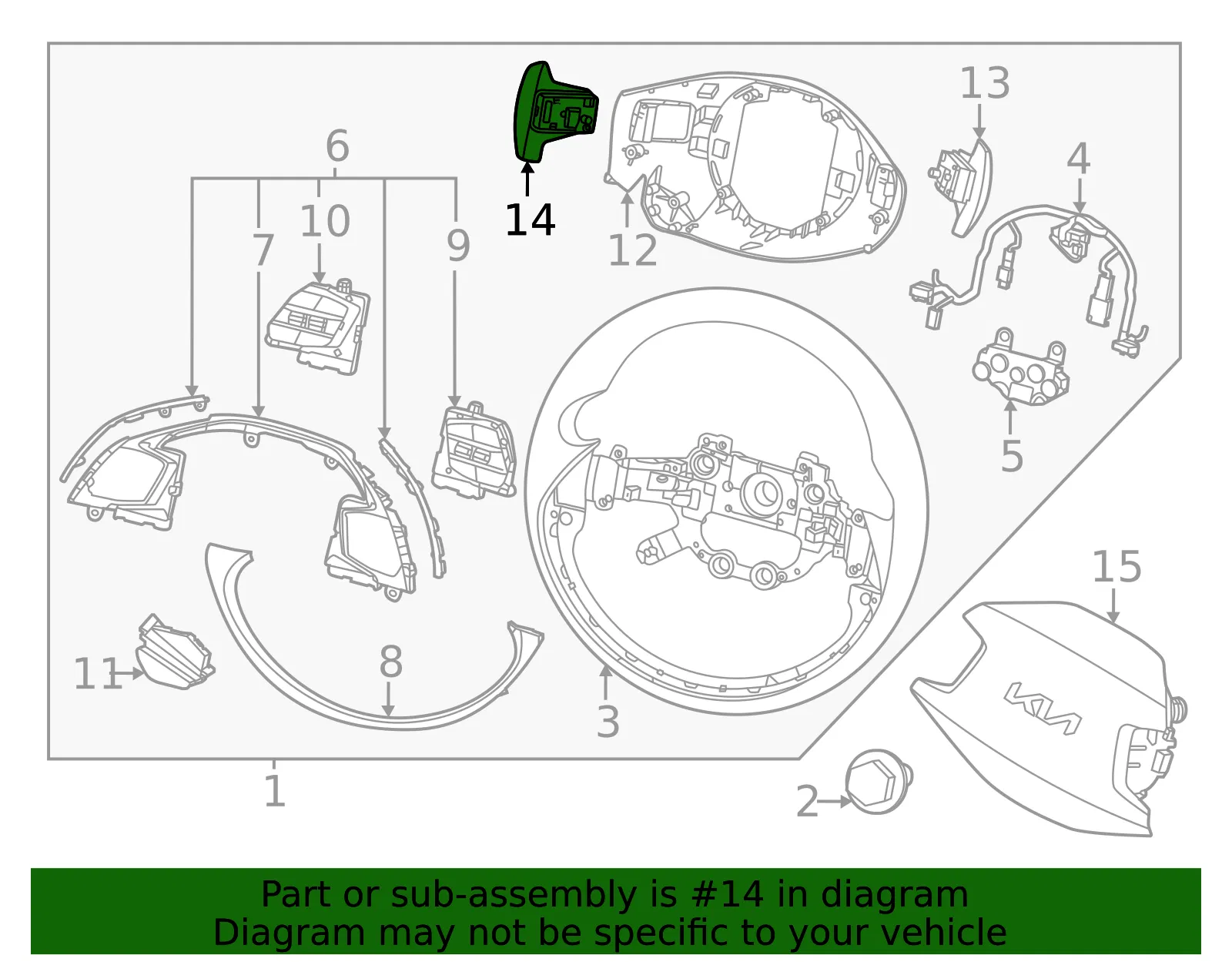 Paddle Switch - Kia (96770-AT000) - view 2