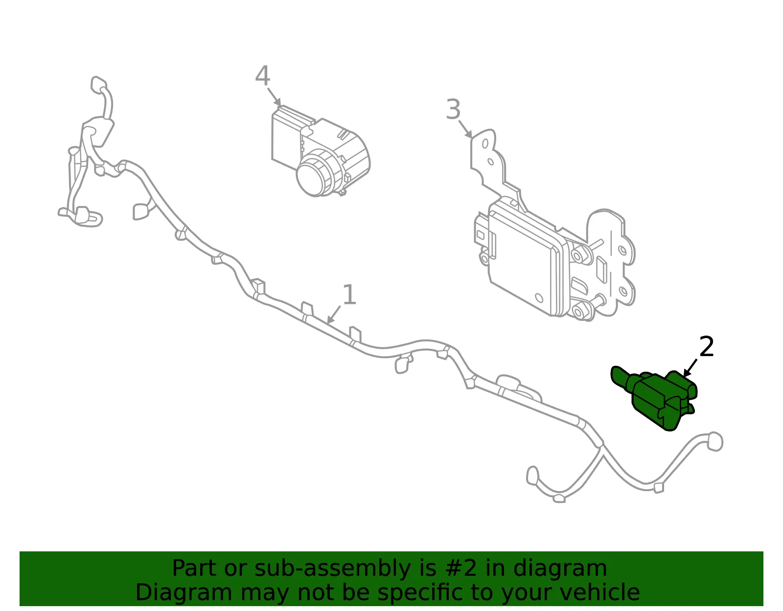 Ambient Temp Sensor - Kia (969852D700) - view 3