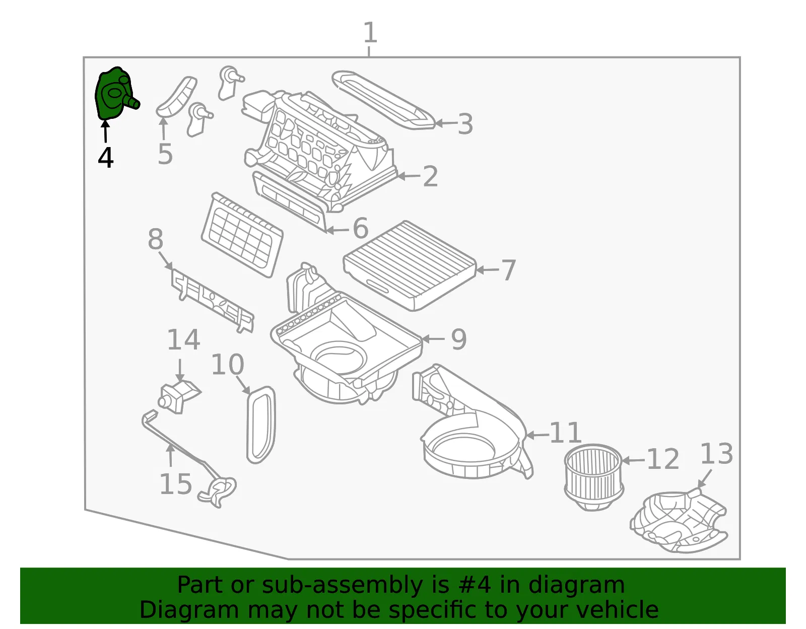 Actuator - Kia (97124-4D000) - view 2