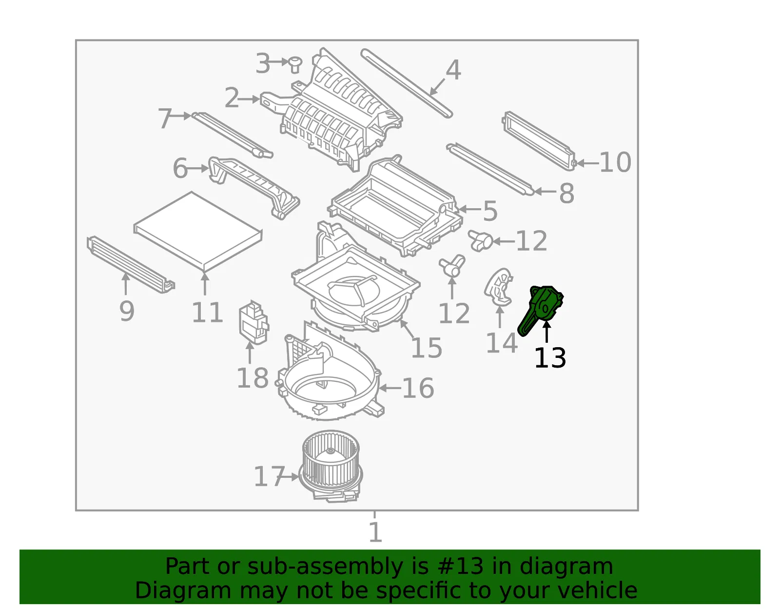 Actuator - Kia (97124-G2000) - view 2