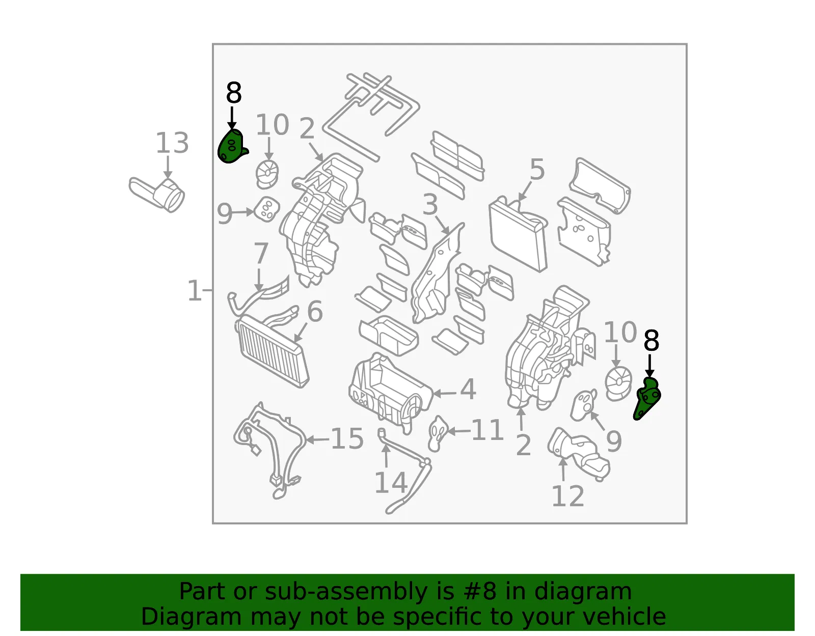 Actuator - Kia (97154-4D000) - view 2