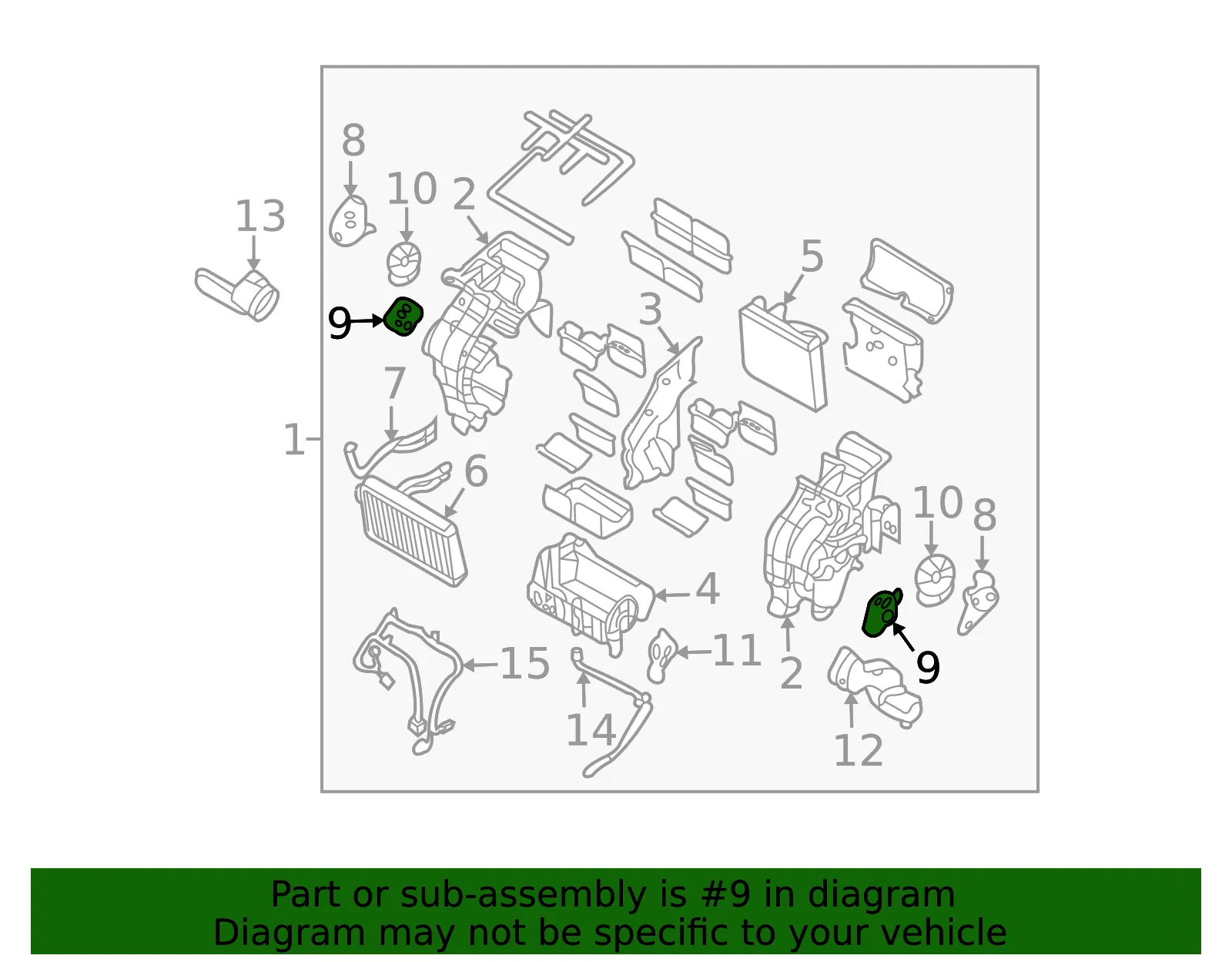 Actuator - Kia (97157-4D000) - view 2