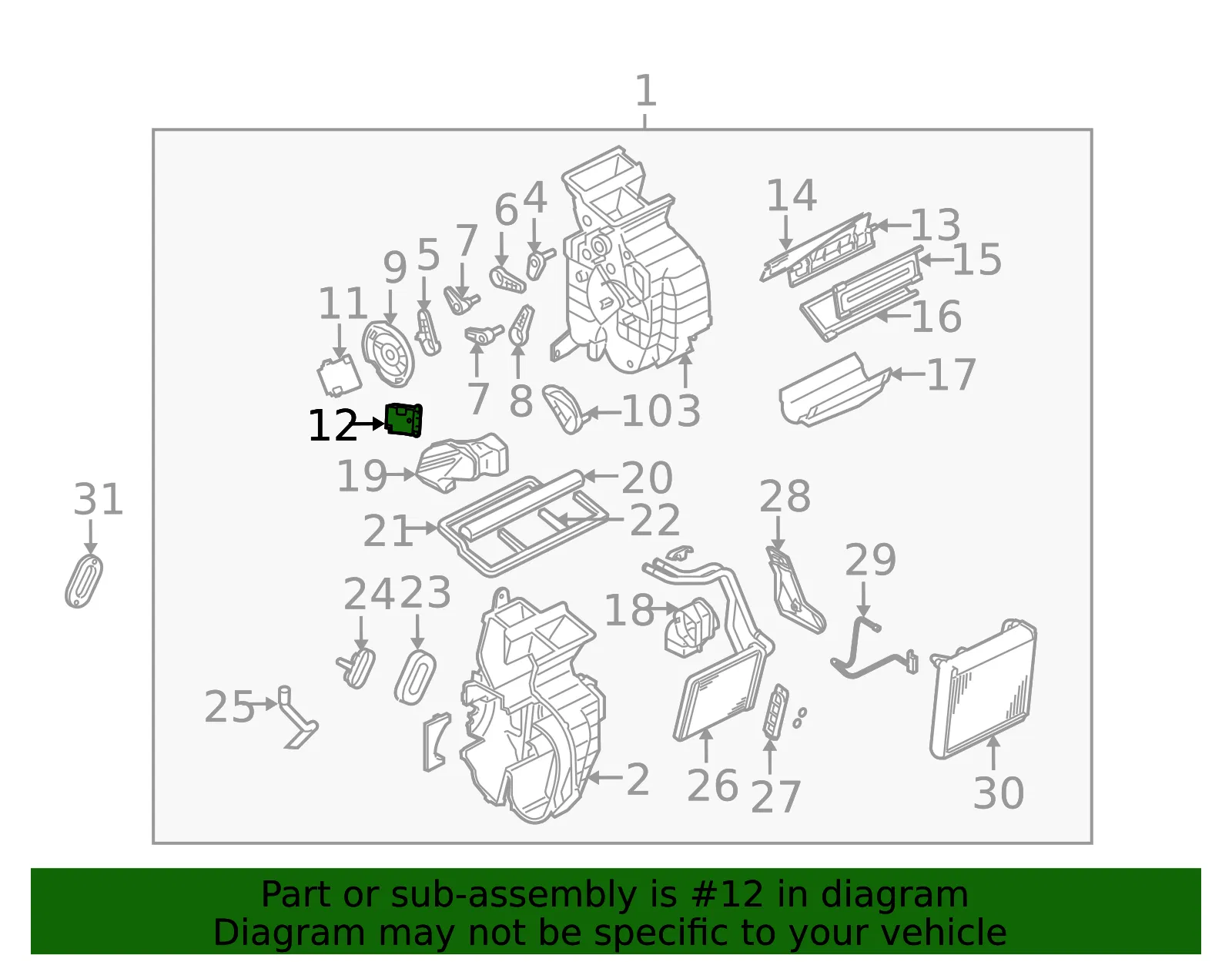 Actuator Assembly - Kia (97159-2F000) - view 2