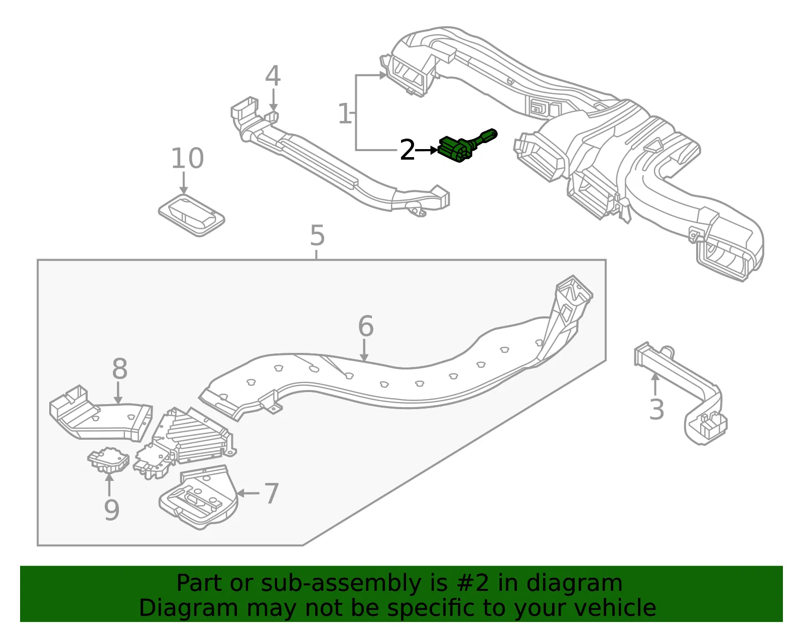 Temp Sensor - Kia (97180-CV000) - view 2