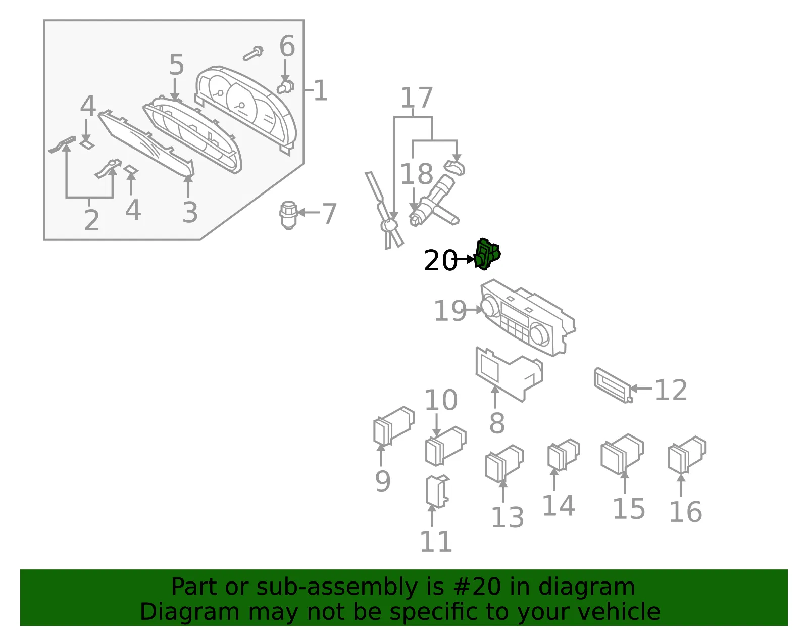 Air Temp Sensor - Kia (97235-3E260) - view 2