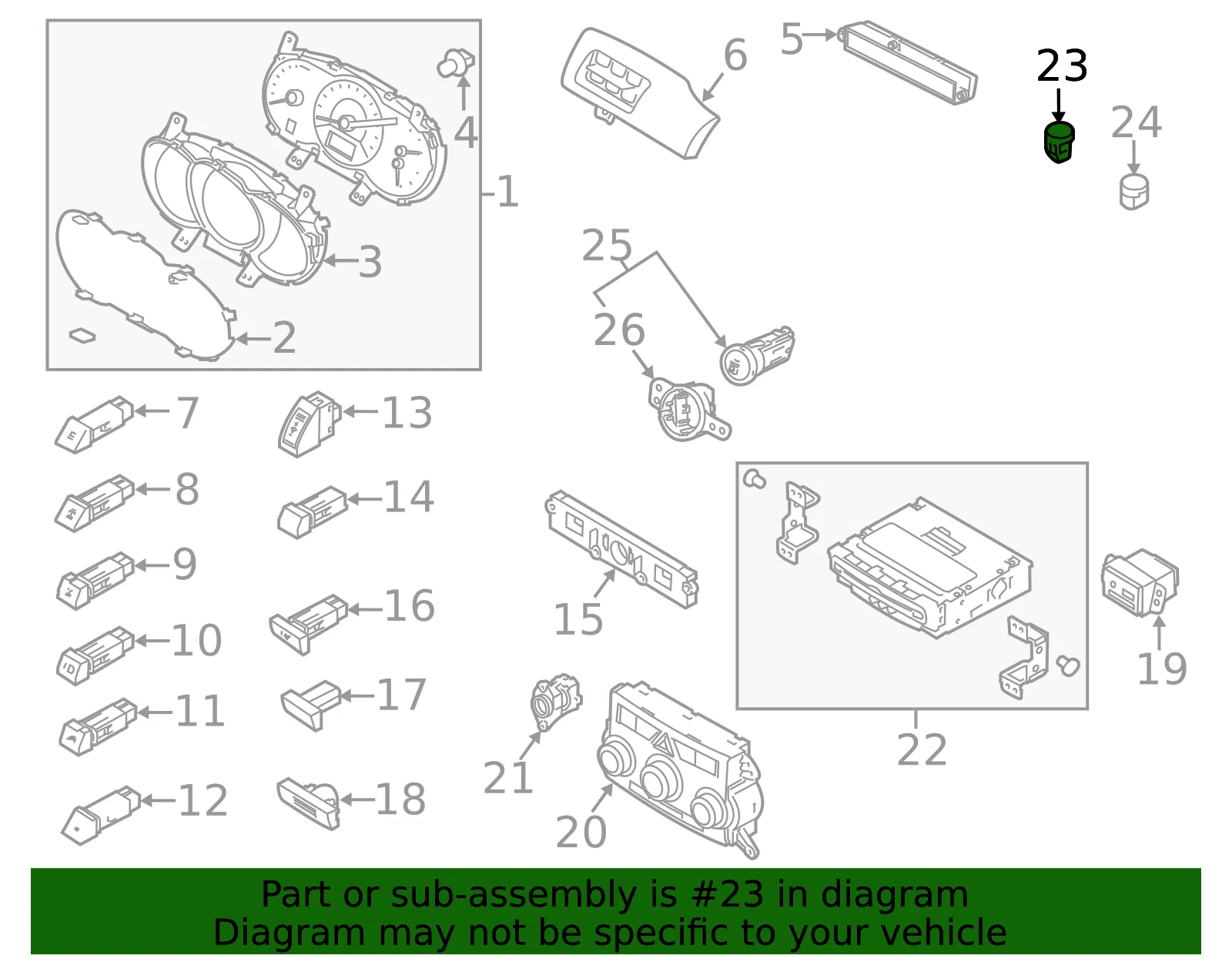 Sunload Sensor - Kia (97253-1U000) - view 2