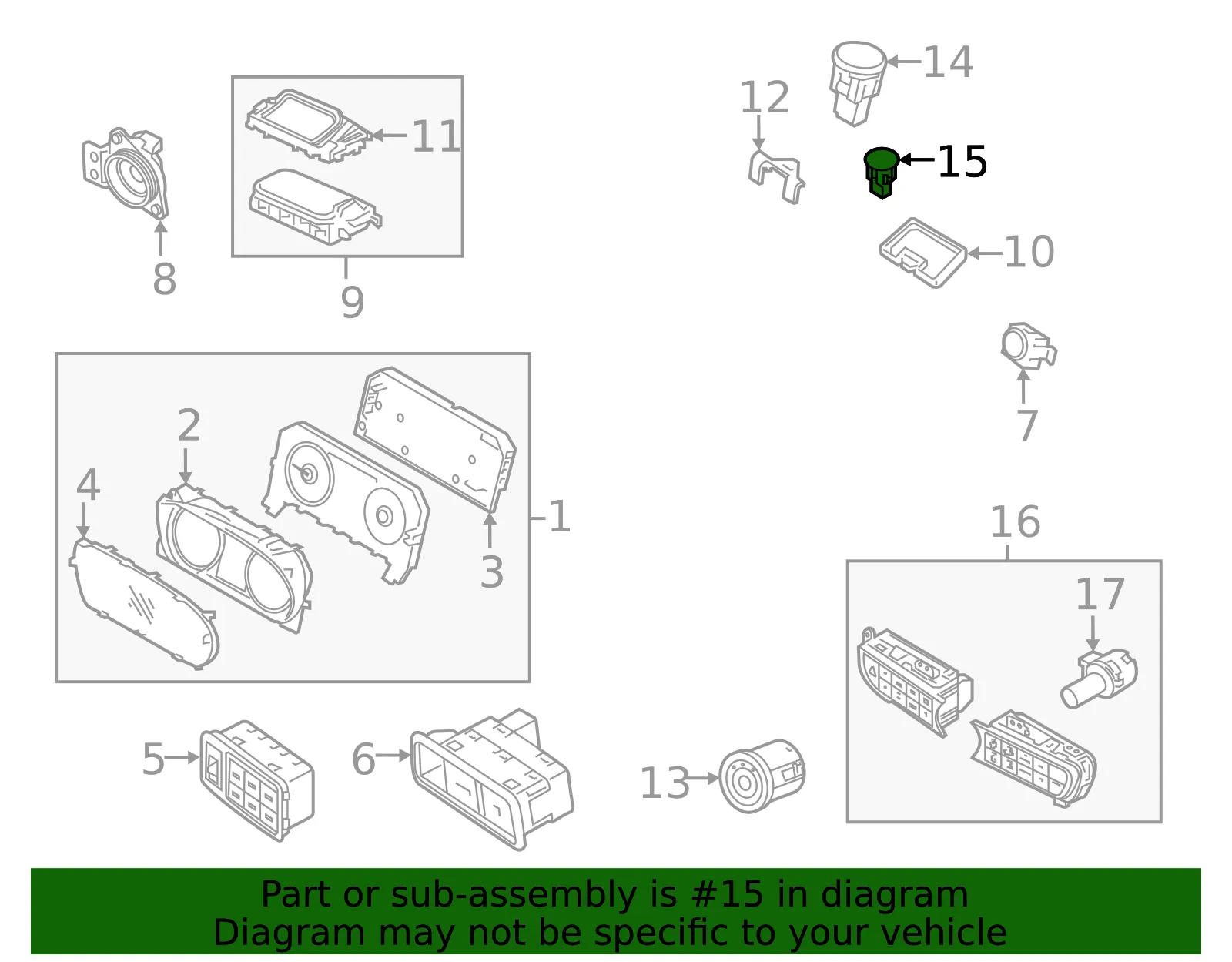Light Sensor - Kia (97253-3T100) - view 2