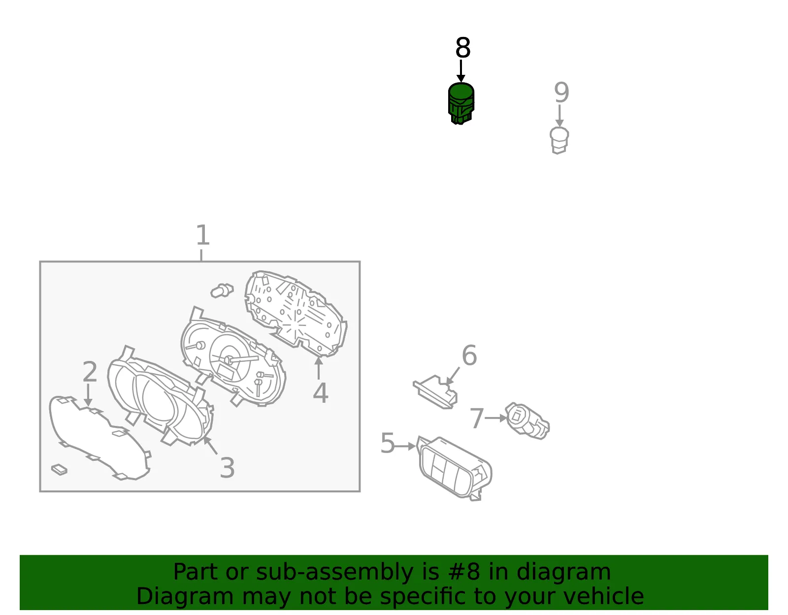 Light Sensor - Kia (97253-C5000) - view 2