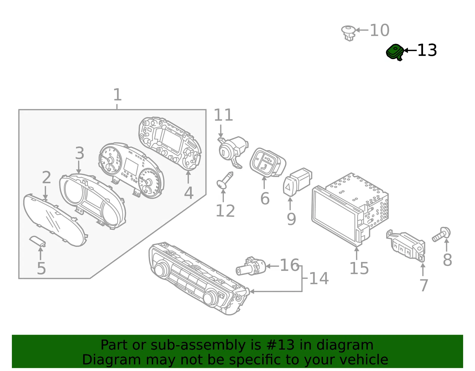 Sunload Sensor - Kia (97253-D4060) - view 2