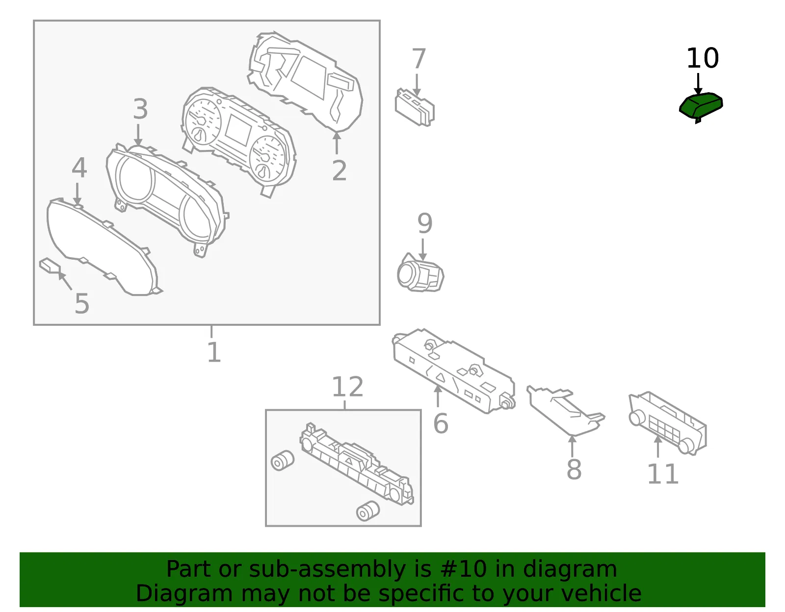 Sunload Sensor - Kia (97253-D9300) - view 2