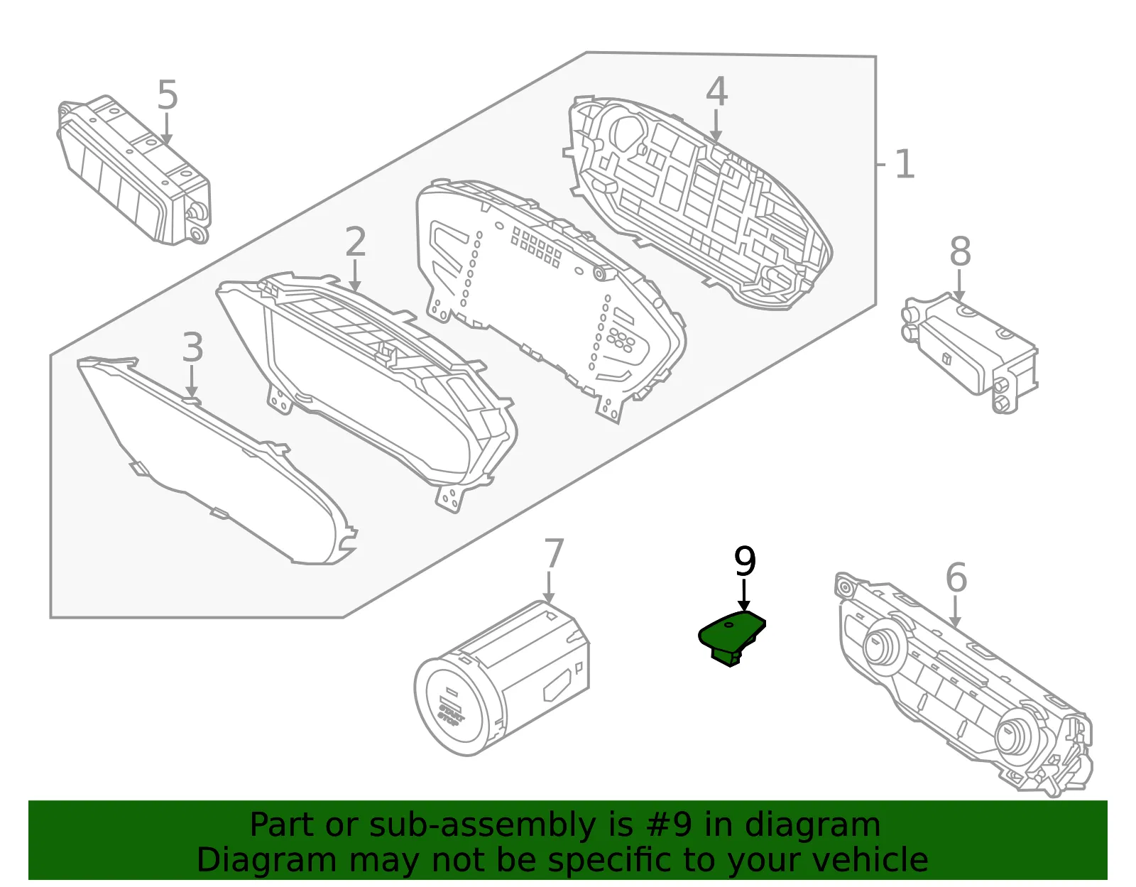 Light Sensor - Kia (97253-G5100) - view 2