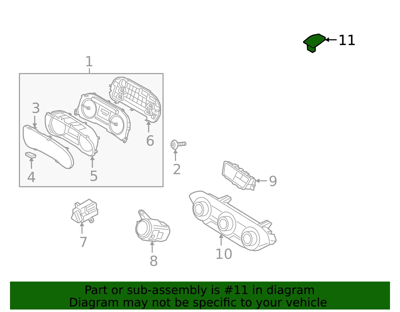 In-Car Sensor - Kia (97253-M6500) - view 2