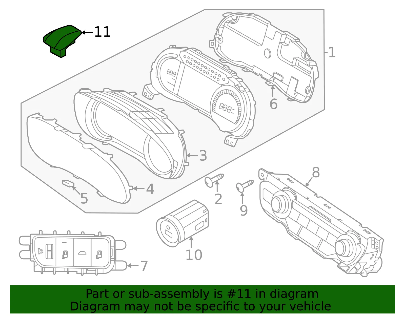 Light Sensor - Kia (97253-Q4200) - view 2