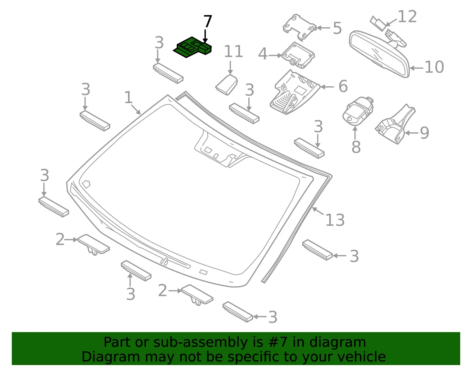 Humidity Sensor - Kia (97257-3V000) - view 2