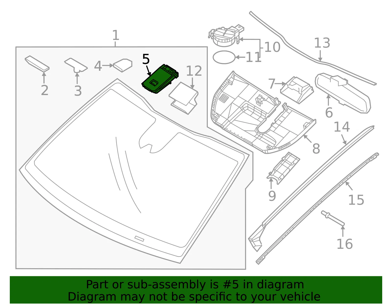 Humidity Sensor - Kia (97257-AT000) - view 2