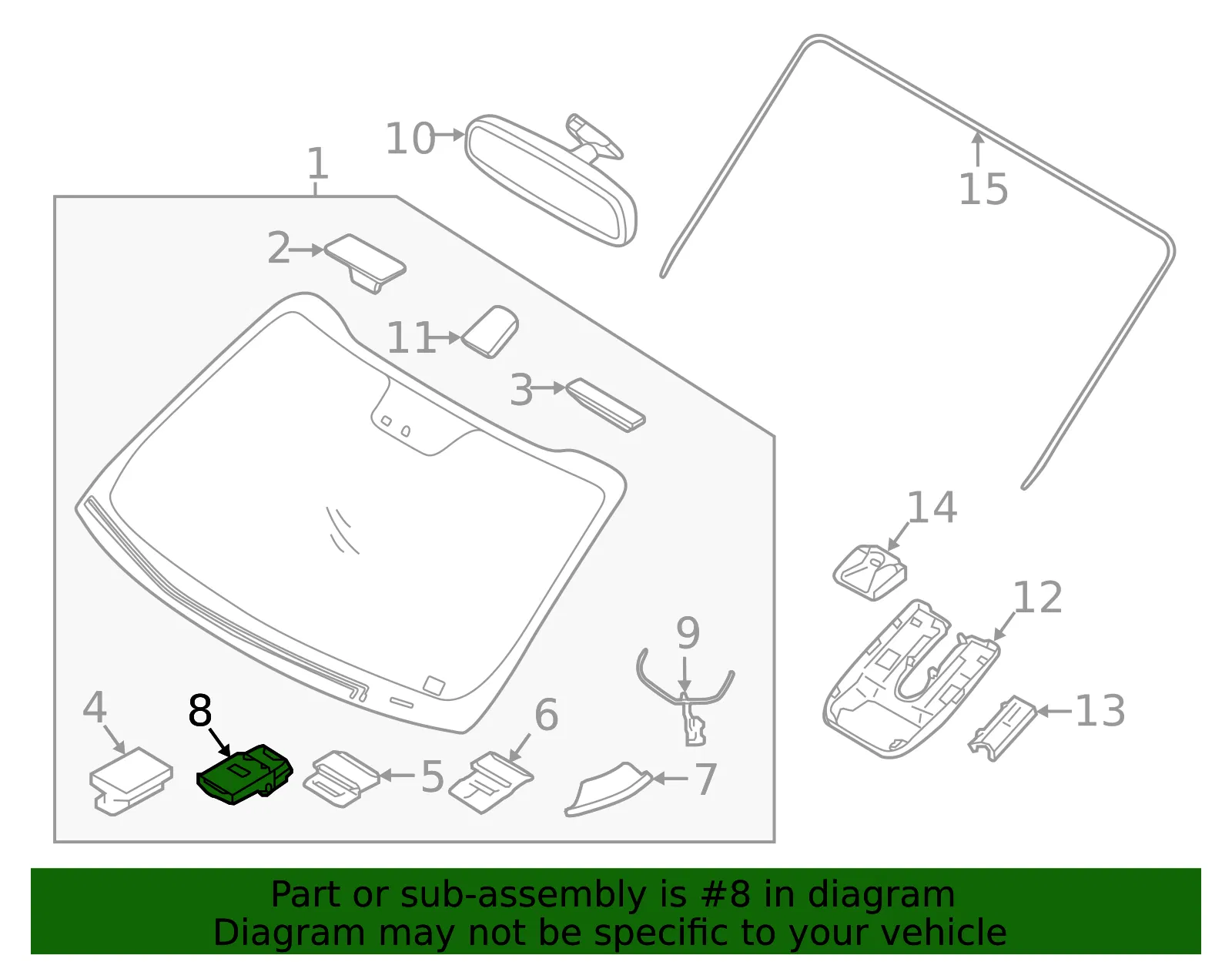 Sensor - Kia (97257-C5000) - view 2