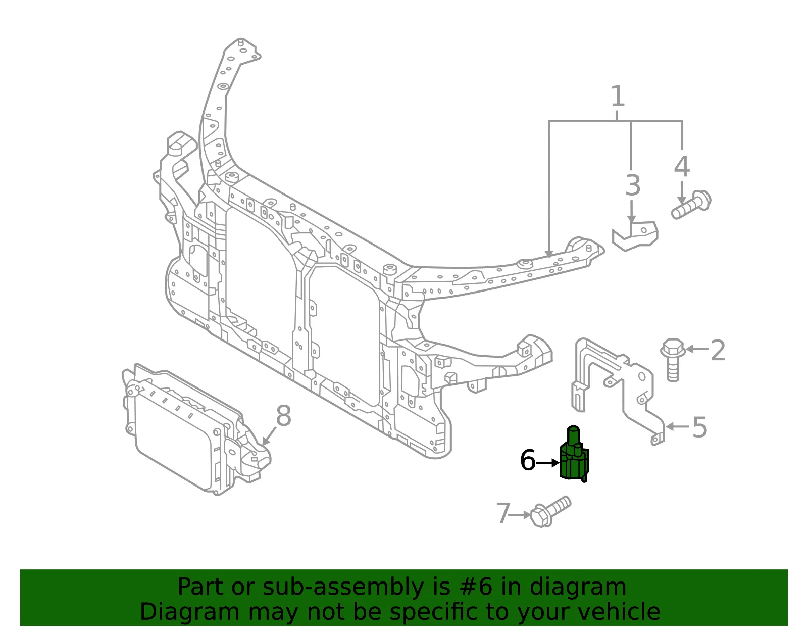 Temp Sensor - Kia (97280-2F100) - view 2