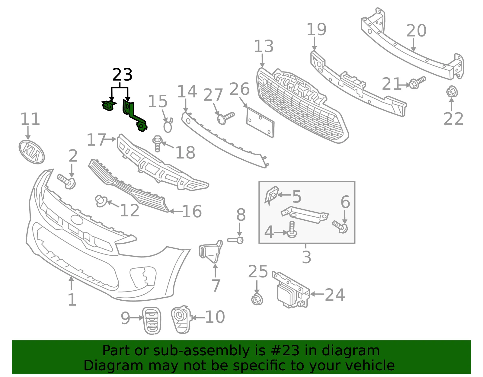 Temp Sensor - Kia (97280-H9000) - view 2
