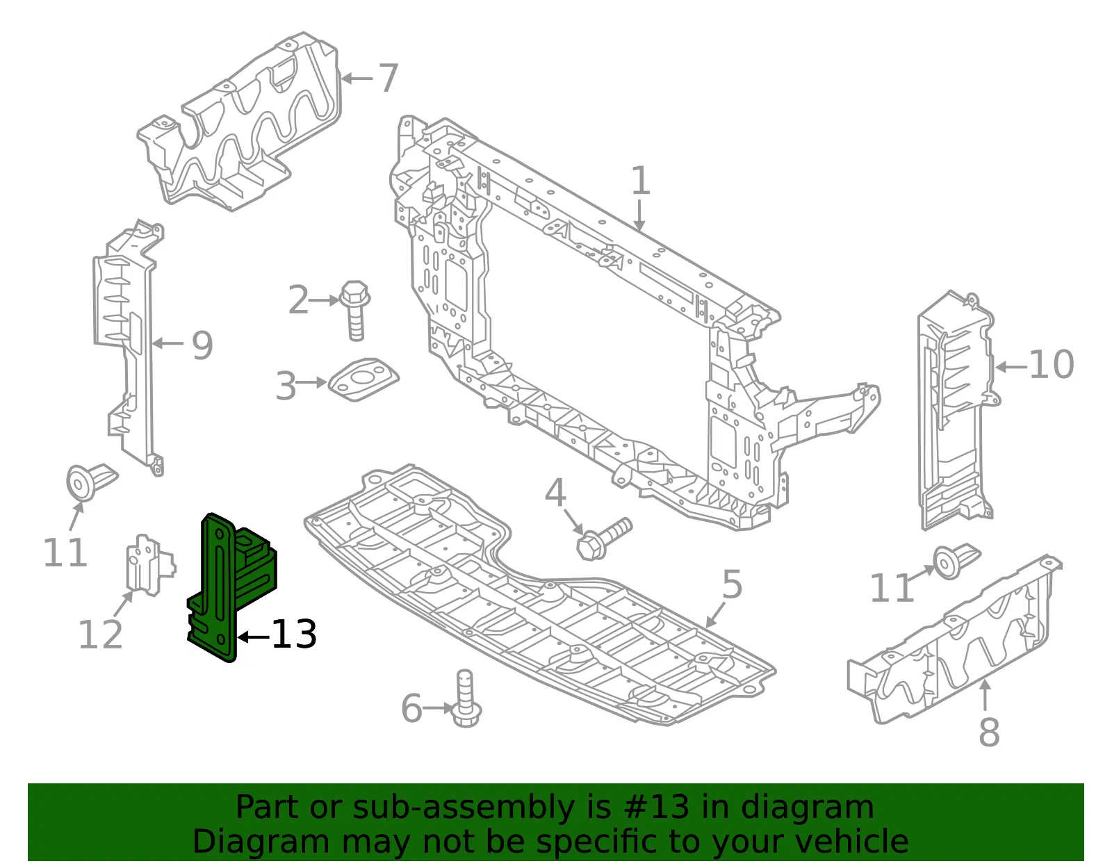 Air Temp Sensor Bracket - Kia (97281-A9000) - view 2