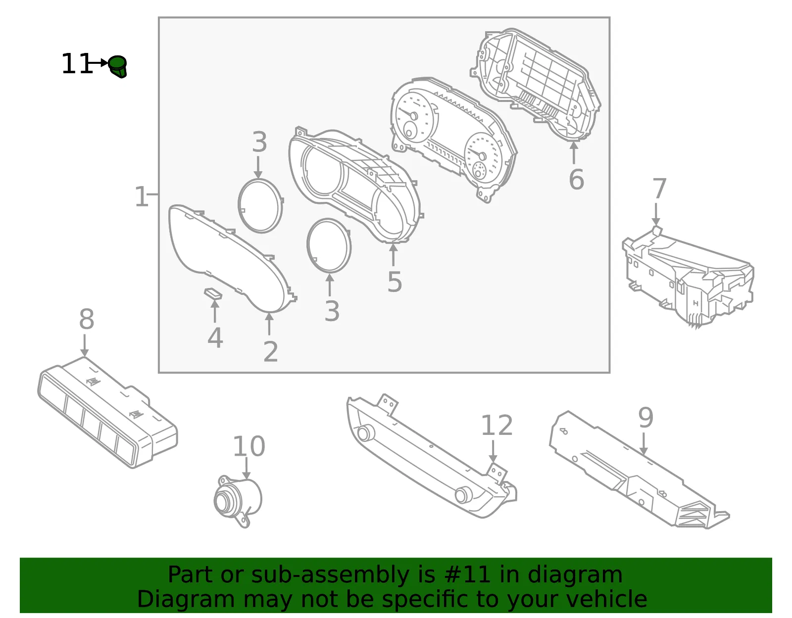 Ambient Light Sensor - Kia (972A1-S9100) - view 2