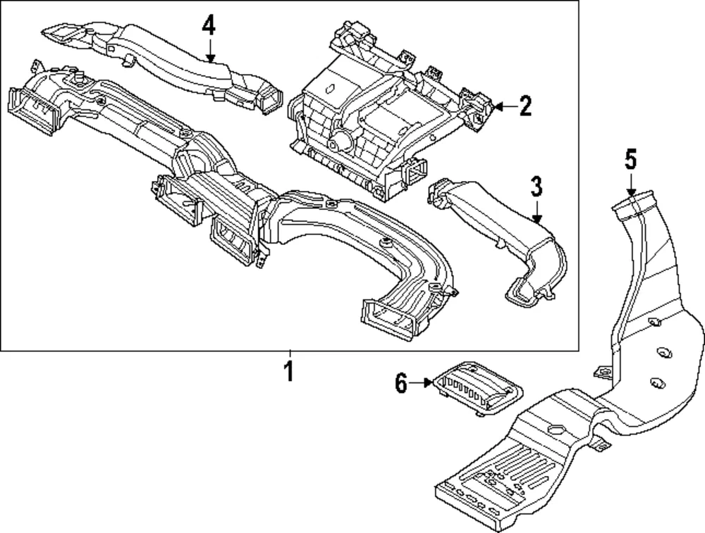 Defroster Nozzle - Kia (97350-R0010)