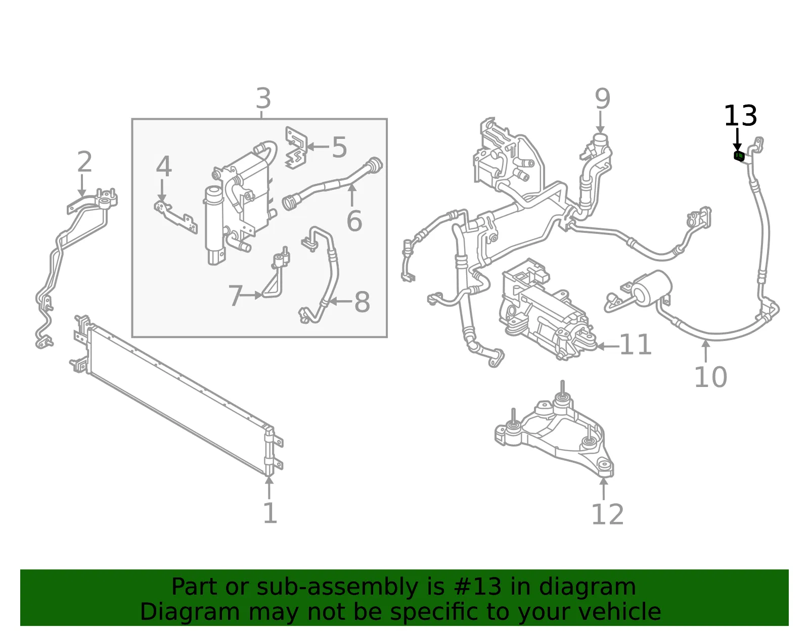 Pressure Sensor - Kia (97615-CV000) - view 2