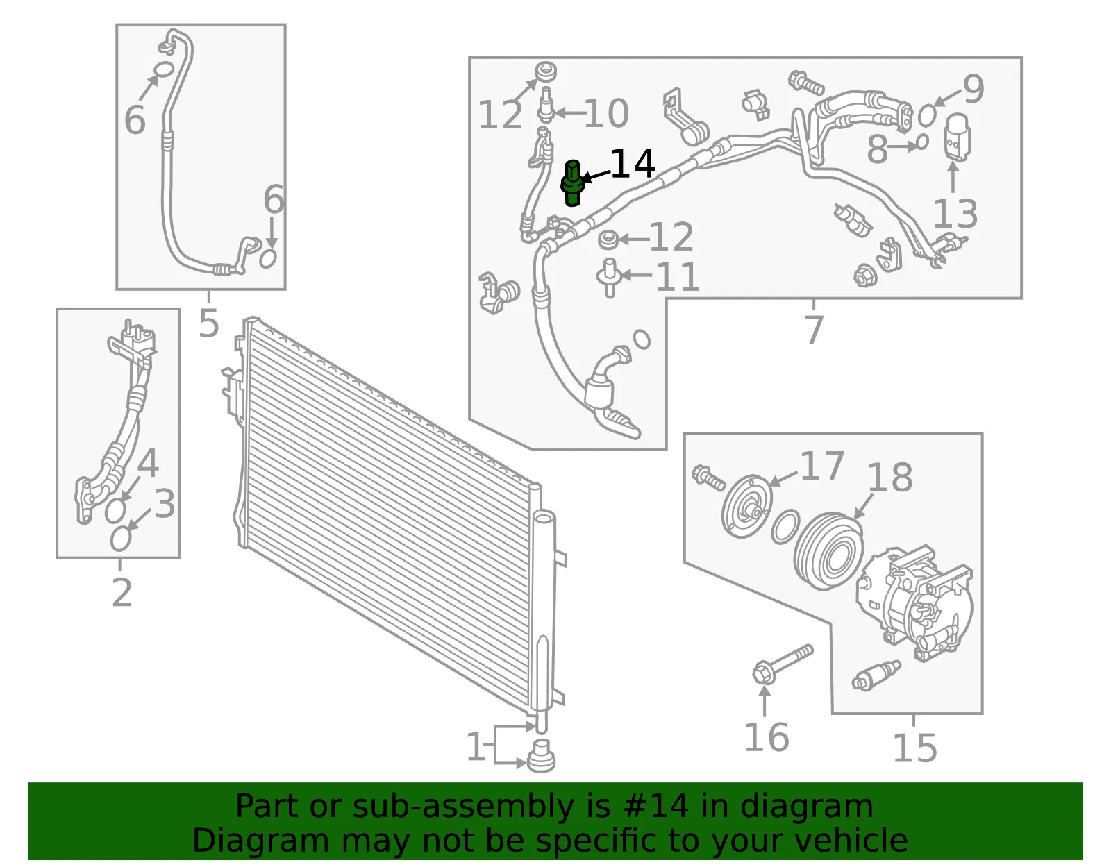 Pressure Switch - Kia (97721-3K000) - view 2