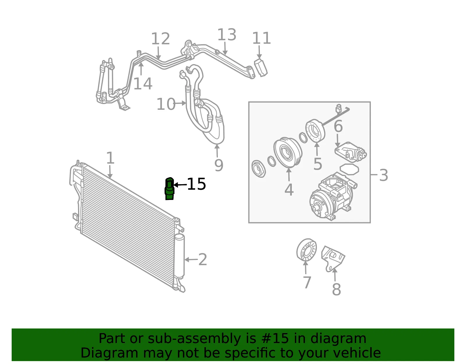 Pressure Switch - Kia (97752-1C000) - view 2