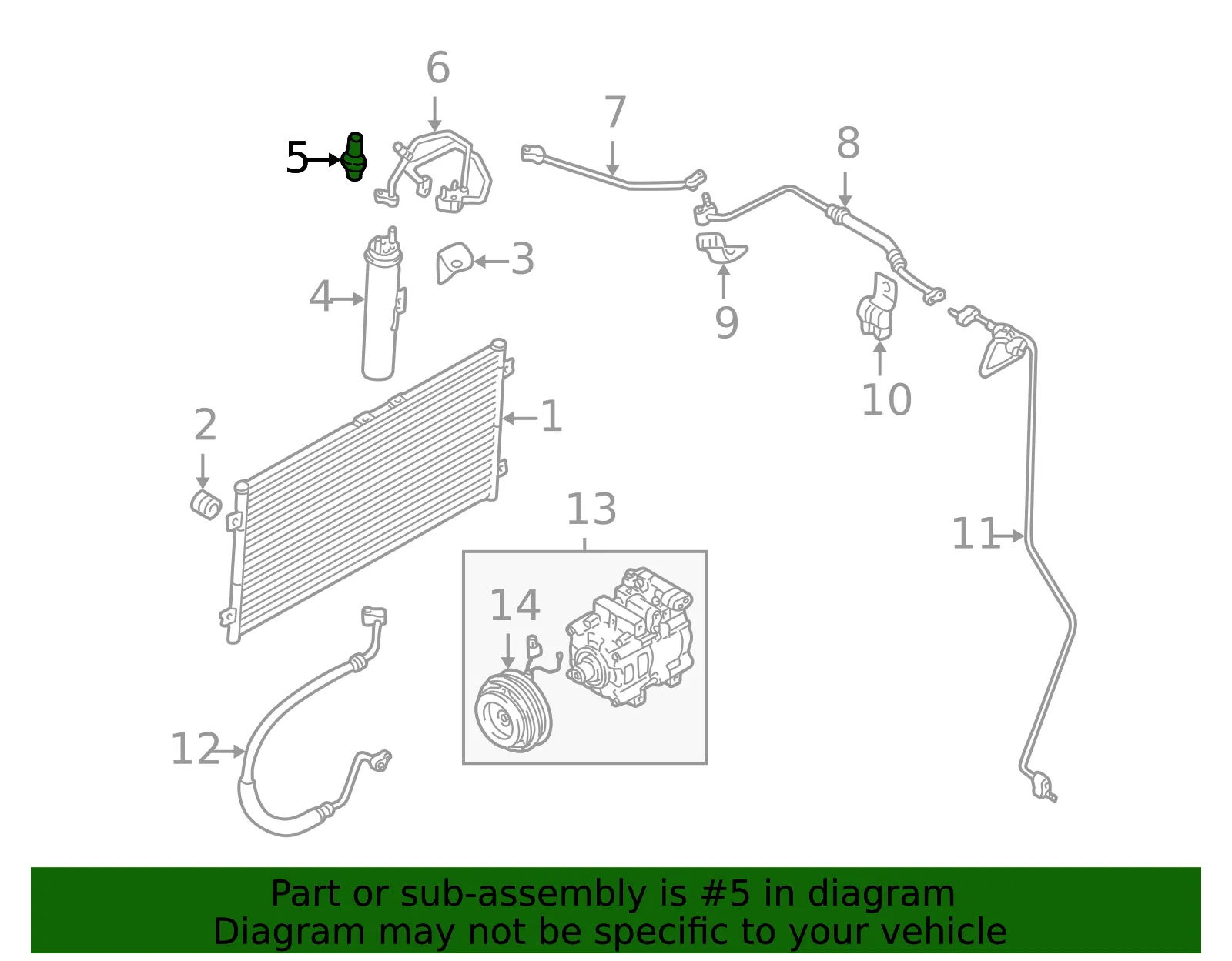 Pressure Switch - Kia (97752-38001) - view 2