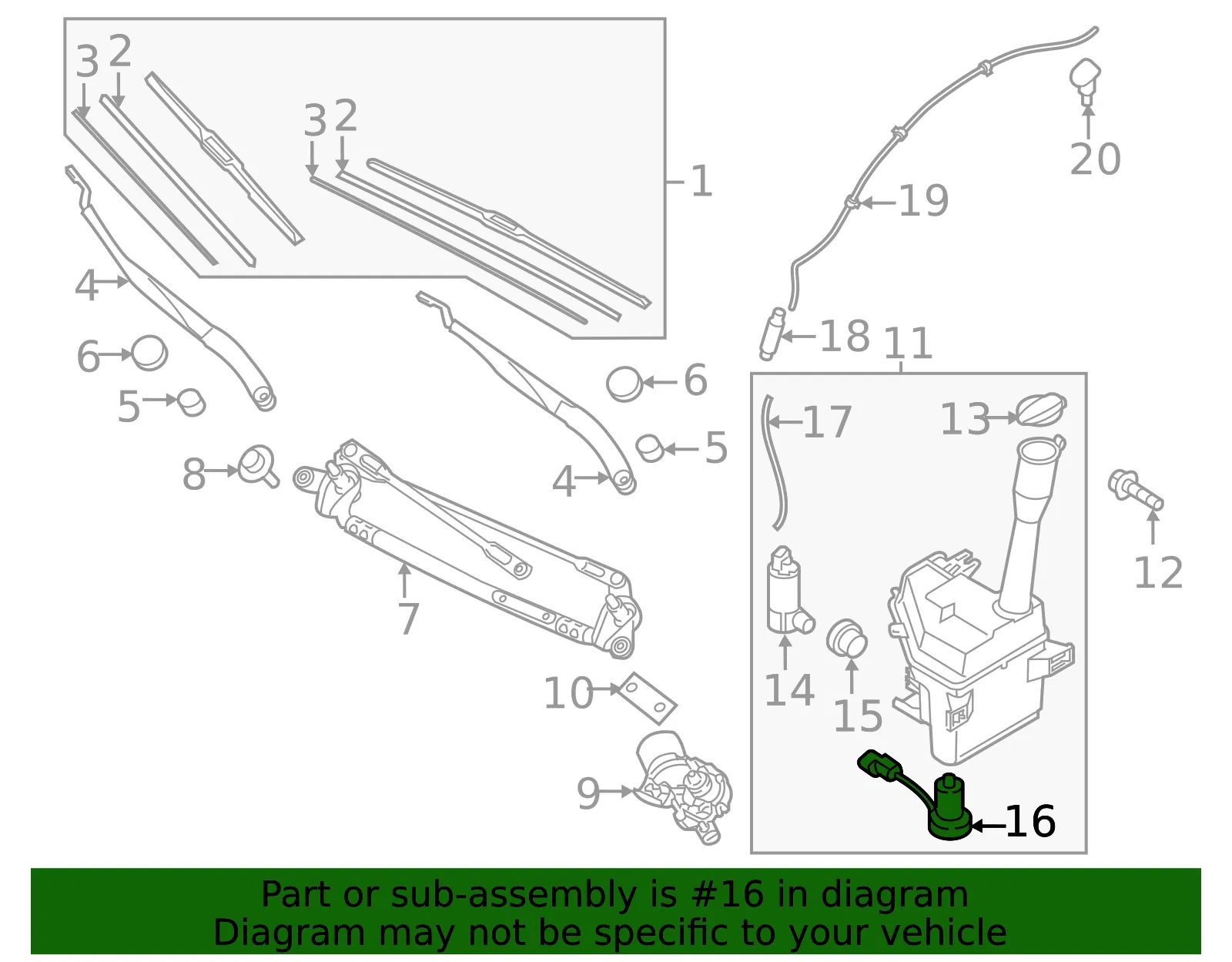 Level Sensor - Kia (98520-2M500) - view 2
